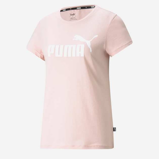 Футболка Puma Ess Logo Tee 586775-36 L Рожева (4063699379709) - зображення 1