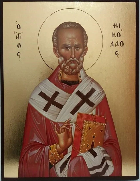 Ікона Святий Миколай 140х100 - Фото 1 Ікона Святий Миколай 140х100 - зображення 1