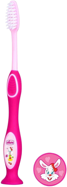 Зубна щітка Chicco 3-6 років Рожева (09079.10.10) (8058664075201) - зображення 1