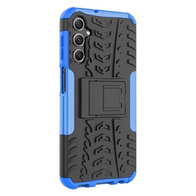 Чехол Armor для Samsung Galaxy A24 / A245 бампер противоударный с подставкой Blue - Фото 4 Чехол Armor для Samsung Galaxy A24 / A245 бампер противоударный с подставкой Blue - изображение 4