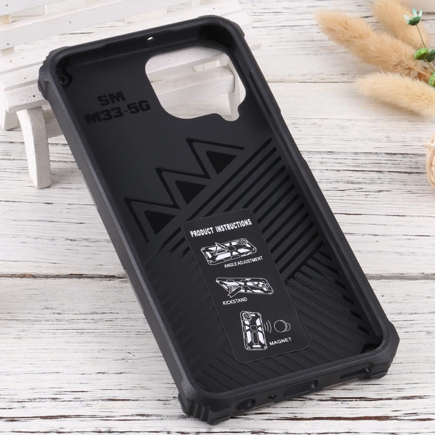 Чехол Military Shield для Samsung Galaxy M33 / M336 бампер противоударный с подставкой Khaki - Фото 3 Чехол Military Shield для Samsung Galaxy M33 / M336 бампер противоударный с подставкой Khaki - изображение 3