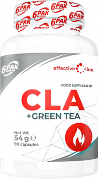 6PAK Nutrition Effective Line CLA + Green Tea 90 kapsułek (5902811812375) - obraz 1