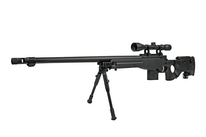 Снайперська гвинтівка L96 MB4403D з оптикою та сошками [WELL] - зображення 2