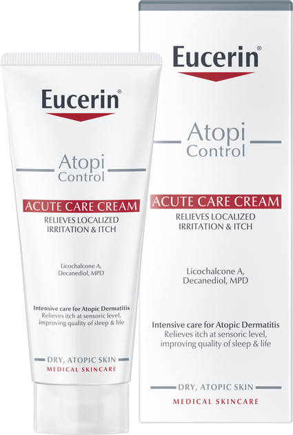 Eucerin AtopiControl krem intensywnie łagodzący do skóry atopowej w okresie zaostrzeń 100 ml (4005800264481) - obraz 1