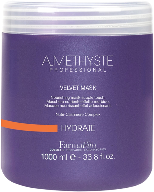 Maska do włosów Farmavita Amethyste Hydrate Mask nawilżająca 1 l (8022033016089) - obraz 1