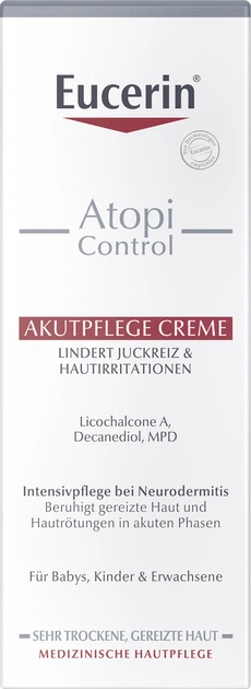 Eucerin AtopiControl krem intensywnie łagodzący do skóry atopowej w okresie zaostrzeń 100 ml (4005800264481) - obraz 3