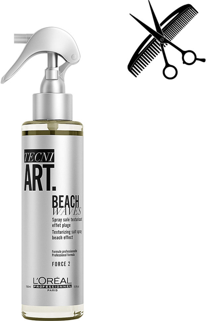 Profesjonalny spray solny L'Oreal Professionnel Tecni.Art Beach Waves Forte 2 do tworzenia efektu włosów "po plaży" 150 ml (0000030160293) - obraz 1