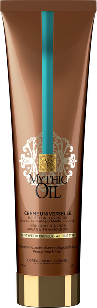 Profesjonalny krem uniwersalny L'Oreal Professionnel Mythic Oil do stylizacji włosów 150 ml (3474636391202) - obraz 2