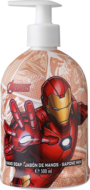 Дитяче рідке мило для рук Air-Val Iron Man Hand Soap 500 мл (8411114089775) - зображення 1