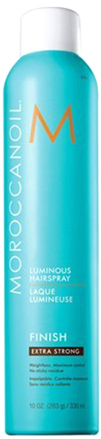 Лак Moroccanoil Luminous Hairspray Extra Strong Hold для волосся екстрасильної фіксації Сяючий 330 мл (7290015295048) - зображення 1