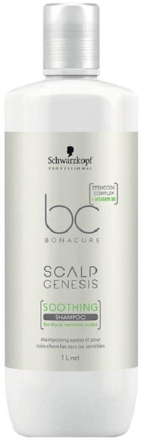 Шампунь Schwarzkopf Professional BC Scalp Genesis Soothing Shampoo Заспокійливий для чутливої шкіри голови 1000 мл (4045787426984) - зображення 1