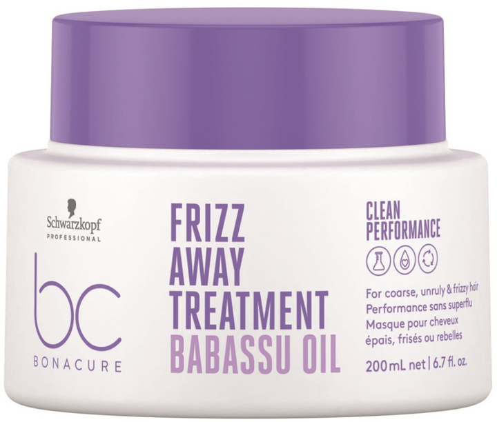 Маска Schwarzkopf Professional Bonacure Frizz Away для гладкості жорсткого, неслухняного та схильного до пушіння волосся 200 мл (4045787726794) - зображення 1