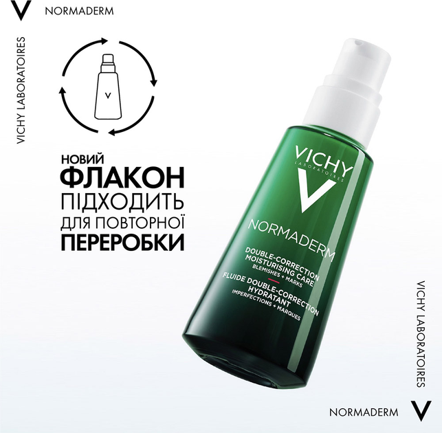 Зволожувальний флюїд Vichy Нормадерм подвійної дії для жирної, схильної до появи недоліків шкіри 50 мл (3337875660617) - зображення 4