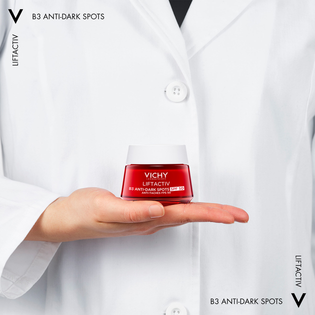 Антивіковий крем Vichy Liftactiv В3 для корекції пігментних плям та зморщок SPF50 50 мл (3337875832724) - зображення 5