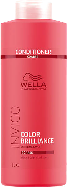 Кондиціонер Wella Professionals Invigo Brilliance Coarse для яскравості фарбованого жорсткого волосся з ікрою лайма 1000 мл (8005610634401) - зображення 1