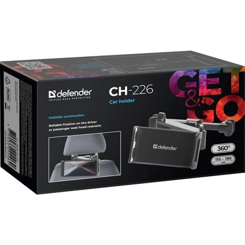 Автомобильный держатель для смартфона Defender Car holder CH-226 110-190мм на подголовник 29226 Black - изображение 14