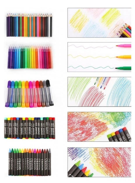 Великий набір для творчості та малювання Art Set з валізкою 208 предметів рожевий+мольберт - Фото 4 Великий набір для творчості та малювання Art Set з валізкою 208 предметів рожевий+мольберт - зображення 4