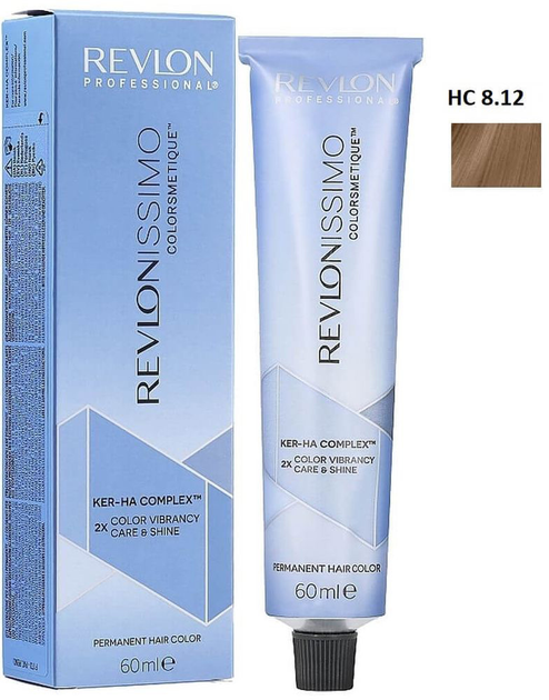 Фарба для волосся Revlon Professional Revlonissimo Colorsmetique Ker-Ha Complex HC 8.12 60 мл (8007376057944) - зображення 1