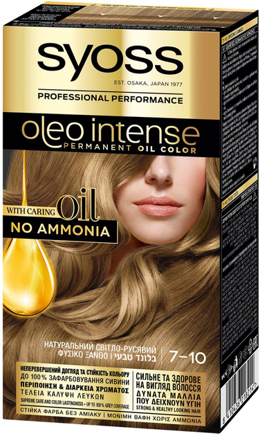 Farba do włosów SYOSS Oleo Intense 7-10 Naturalny blond 115 ml (8410436218214) - obraz 1