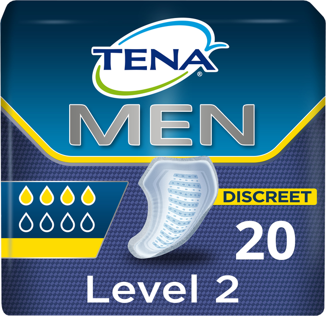 Wkładki urologiczne Tena dla mężczyzn poziom 2, 20 szt. (7322540016383) - obraz 1