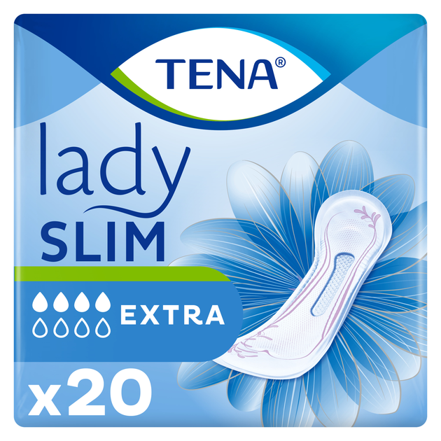 TENA Lady Slim Extra прокладки урологічні 20 шт(7322540034936) - зображення 1