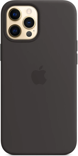 Панель Apple MagSafe Silicone Case для Apple iPhone 12 Pro Max Black (MHLG3) - зображення 2