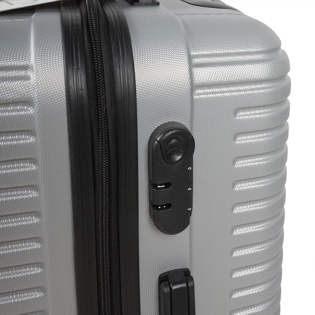 Чемодан на 4-х колесиках G&D Polo Suitcase Model 600 размер L 50 x 32 x 77 см Серый - изображение 7