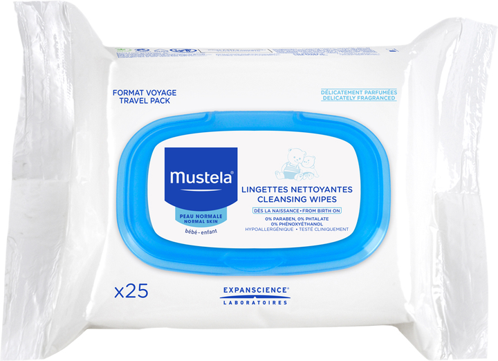 Очисні серветки для обличчя Mustela Be — Be 25 шт. (3504105002916) - зображення 1