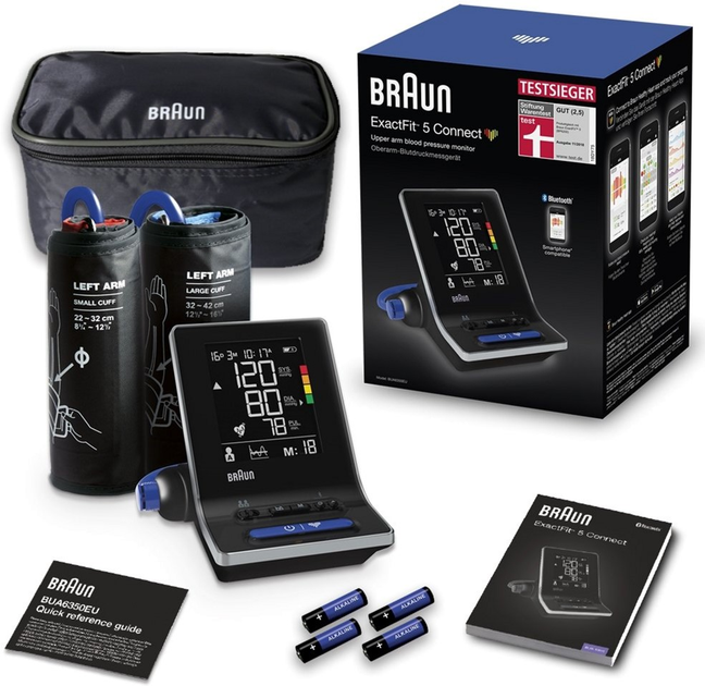 Тонометр BRAUN BPM ExactFit 5 Connect BUA6350 - зображення 8