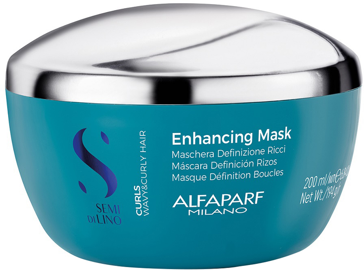 Ulepszona maska do włosów Alfaparf Semi Di Lino Curls 200 ml (8022297111339) - obraz 1