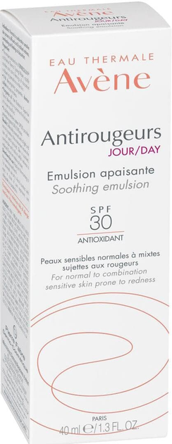 Lagodząca emulsja do twarzy na dzień do skóry normalnej i skłonnej do zaczerwienień Avene Antirougeurs SPF30 40 ml (3282770203523) - obraz 3