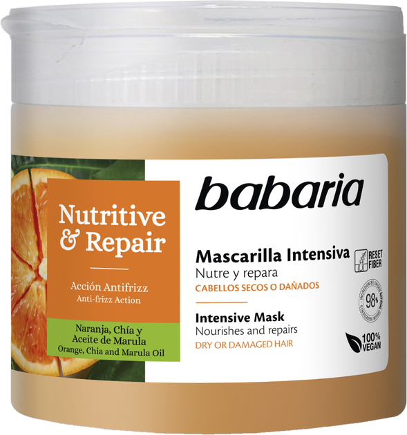 Інтенсивна маска для волосся Babaria живлення і відновлення 400 мл (8410412220224) - зображення 1