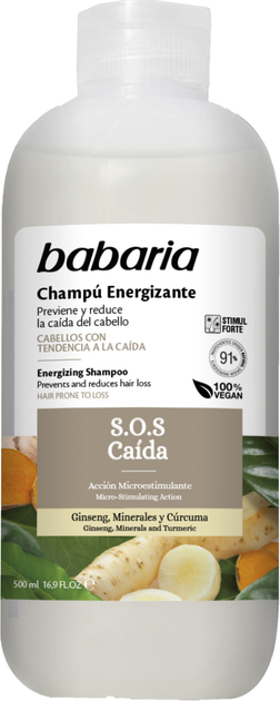 Шампунь Babaria енергія проти випадіння волосся 500 мл (8410412220347) - зображення 1