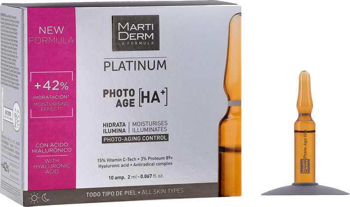 Ampułki MartiDerm Platinum Photo-Age Ampollas HA+ 10 szt x 2 ml (8437000435372) - obraz 1
