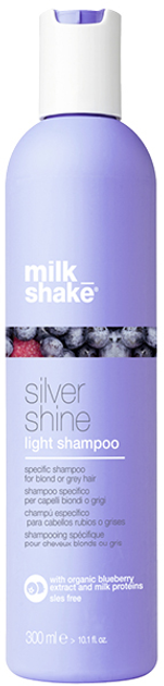 Specjalny szampon Milk_shake silver shine light shampoo do włosów jasnych lub siwych 300 ml (8032274011194) - obraz 1