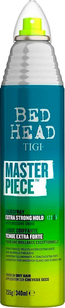 Lakier do włosów Tigi Bed Head Masterpiece Lakier do włosów Extra Mocne Utrwalenie Poziom 4 z połyskiem 340 ml (615908431766) - obraz 1
