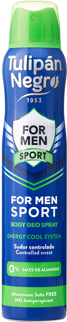 Dezodorant w sprayu Tulipan Negro For Men Sport 200 ml (8410751031178) - obraz 1