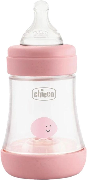 Пляшка для годування пластикова Chicco Perfect 5 із силіконовою соскою 0+ міс. 150 мл Рожева (20211.10.40) - зображення 1