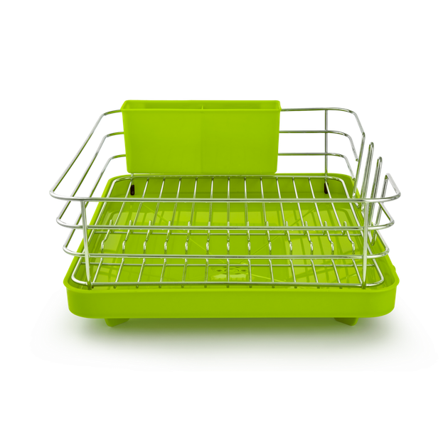 Сушарка для посуду MVM 390x300x120мм зелена DR-02 GREEN - зображення 7