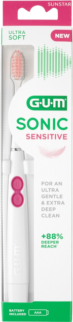 Szczoteczka elektryczna GUM Sonic Sensitive (4101MPK) - obraz 3