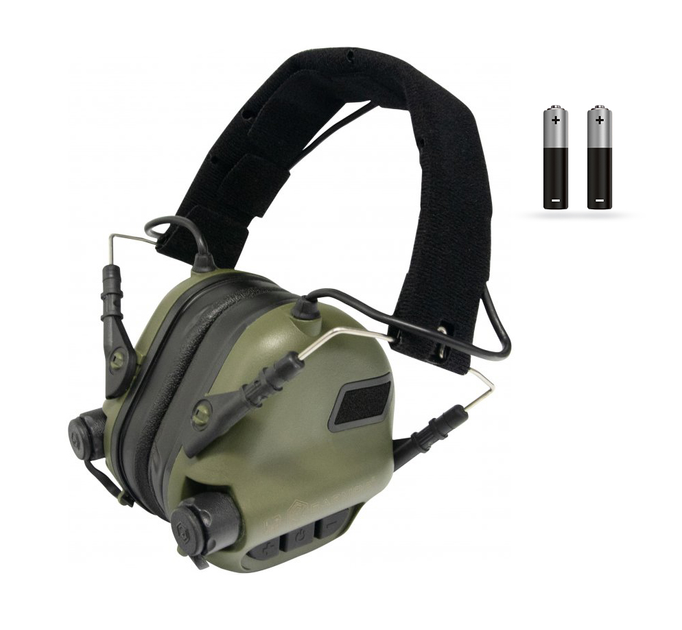Активні навушники Earmor M31 MOD4 Olive + батарейки - зображення 1