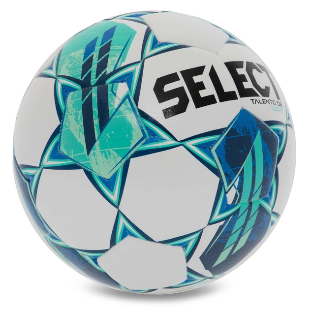 М'яч футбольний SELECT TALENTO DB V23 №5 білий-зелений - изображение 3