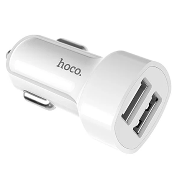 Автомобильное ЗУ Hoco Z2A (2USB/ 2.4A) + Cable Micro USB White - изображение 4