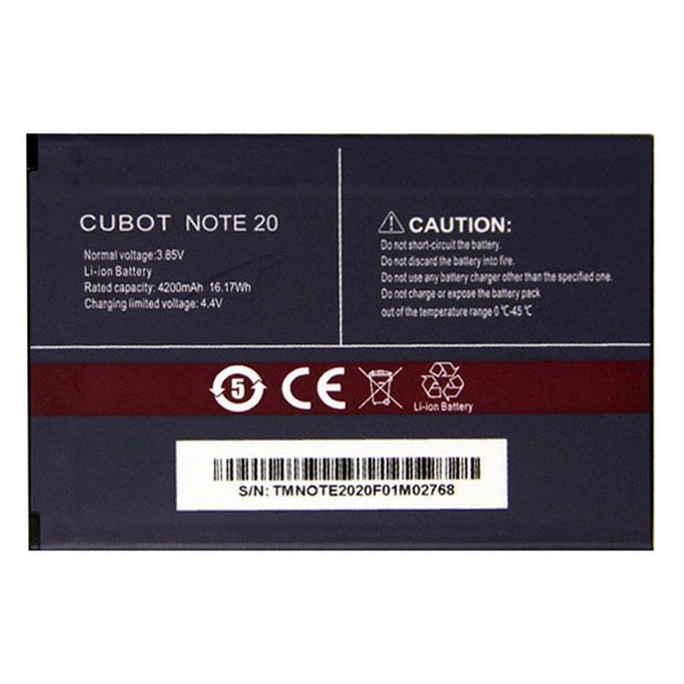Акумулятор CUBOT Note 20 [Original PRC] 12 міс. гарантії - зображення 2