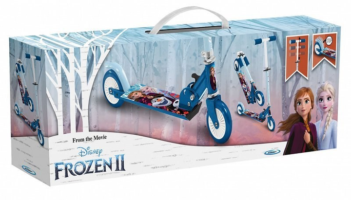 Самокат дитячий Pulio Stamp Frozen 2 двоколісний Синій (106244042) - зображення 3