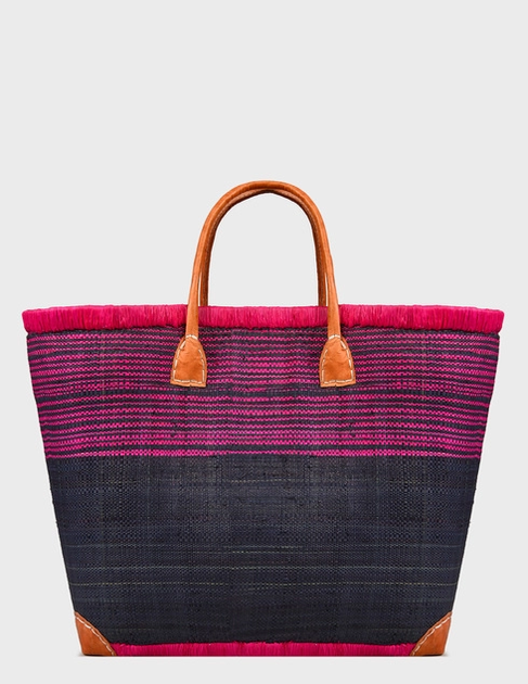 Сумка пляжна Le Comptoir de la plage Mahabo GM велика натуральна ручна робота унісекс One size Violet (ZIK0000018171) - Фото 2 Сумка пляжна Le Comptoir de la plage Mahabo GM велика натуральна ручна робота унісекс One size Violet (ZIK0000018171) - изображение 2