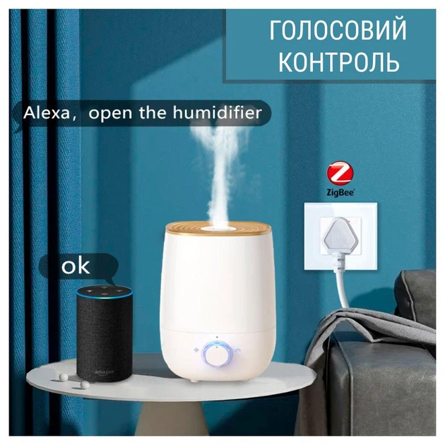 Розетка Біла Zigbee Tuya smart - Фото 4 Розетка Біла Zigbee Tuya smart - изображение 4