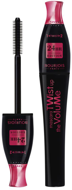 Tusz do rzęs Bourjois Twist Up The Volume 24h Wydłużający Czarny 8 ml (3614227182455) - obraz 2