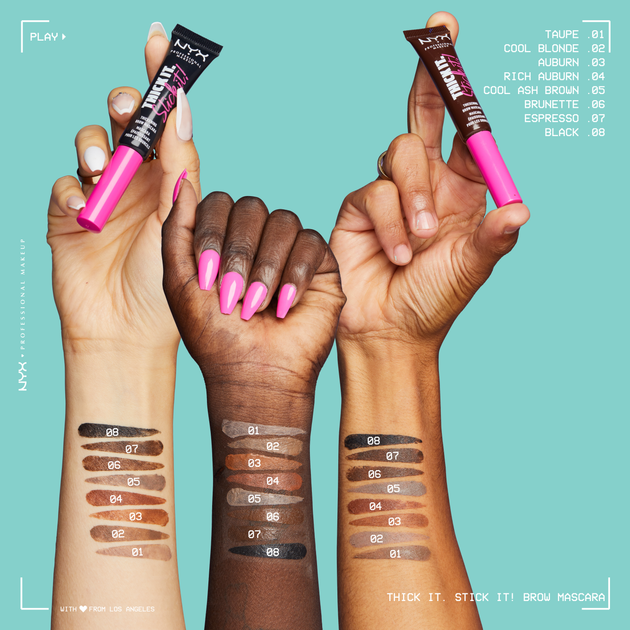 Туш для брів NYX Professional Makeup Thick It Stick It 01 Taupе 7 мл (0800897129880) - зображення 7