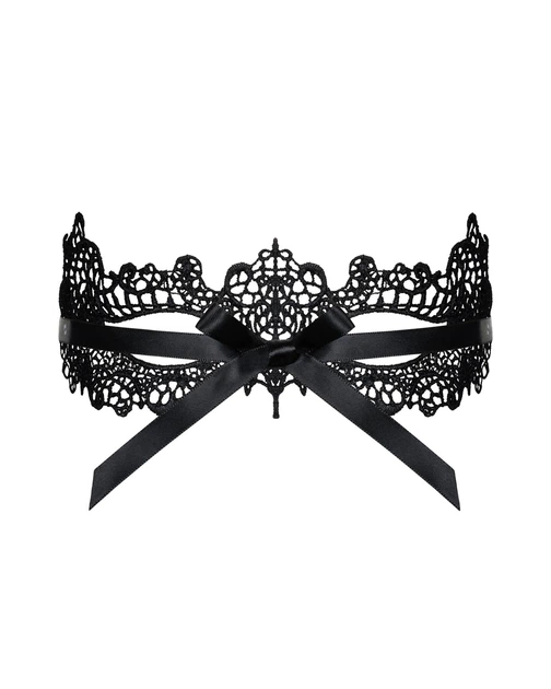 Мереживна маска Obsessive A701 mask, чорна, єдиний розмір - Фото 3 Мереживна маска Obsessive A701 mask, чорна, єдиний розмір - зображення 3